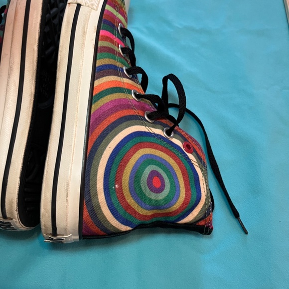 🌈 W7 Multi-color Converse hi-top (RED) Scott Pratt - Picture 10 of 12